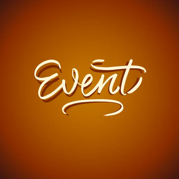 Event word lerrering — Stock Vector