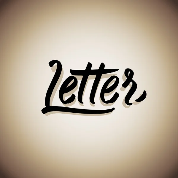 Mot lettre errant — Image vectorielle