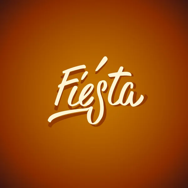 Fiesta word lerrering — Stockvector