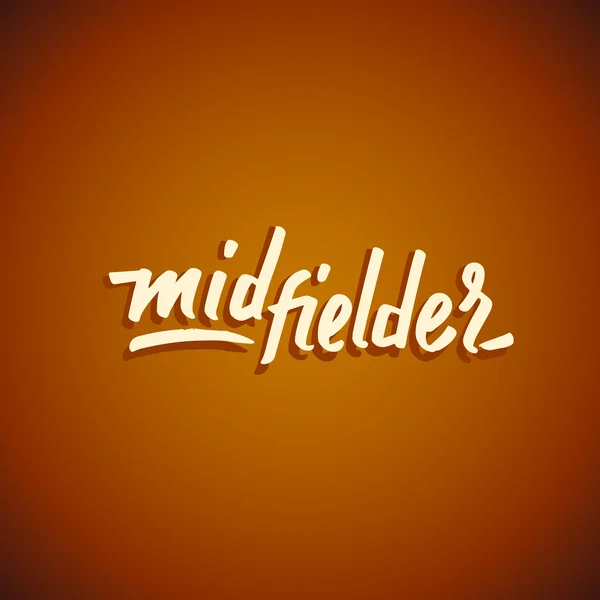 Mittelfeld-Schriftzug — Stockvektor