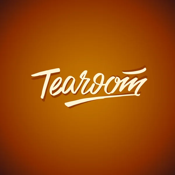 Tearoom palavra lerrering —  Vetores de Stock