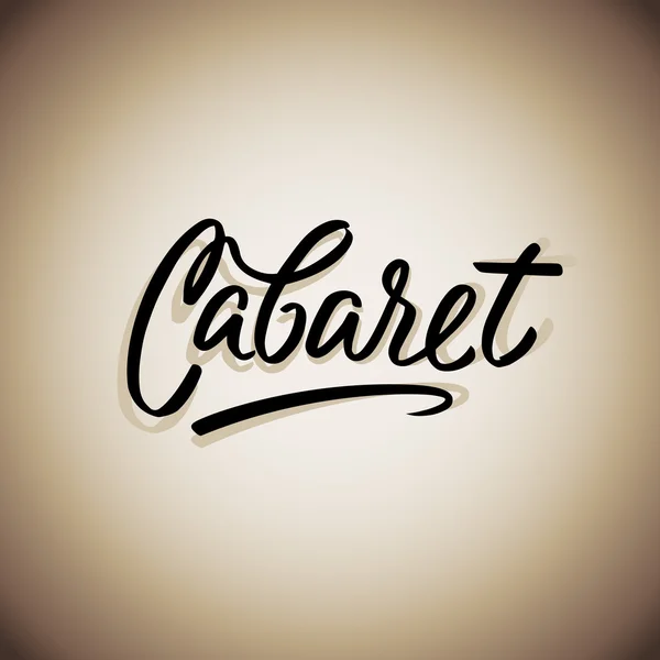 Cabaret mot lerrering — Image vectorielle