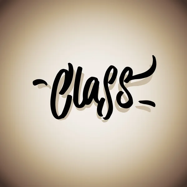 Lettrage mot de classe — Image vectorielle