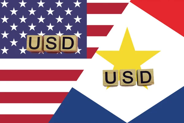 Stati Uniti Saba Codici Valuta Sfondo Bandiere Nazionali Concetto Trasferimento — Foto Stock