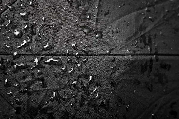 Texture Abstraite Parapluie Avec Gouttes Eau Gros Plan Concept Étanche — Photo