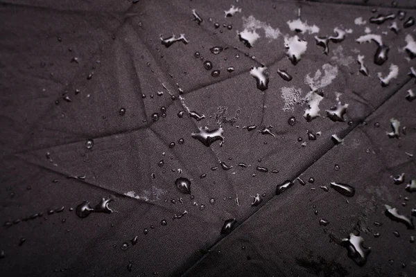 抽象的雨伞纹理与水滴紧密相连 防水概念 摘要背景 — 图库照片