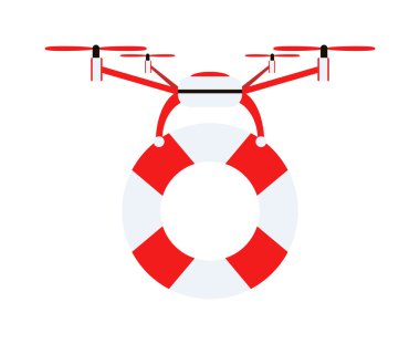 Drone quadrocopters helikopter beyaz izole