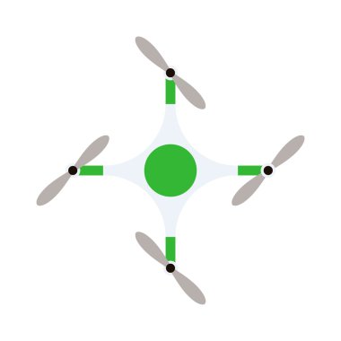 Drone quadrocopters helikopter beyaz izole