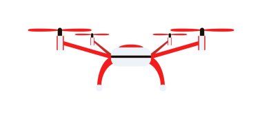 Drone quadrocopters helikopter beyaz izole