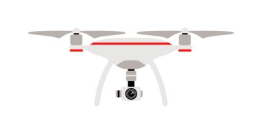 Drone quadrocopters helikopter beyaz izole