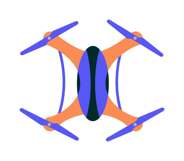 Illustration vectorielle de jouets d'hélicoptère drone Quadrocopters . — Image vectorielle