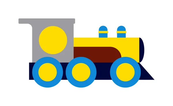 Toy train vektoros illusztráció. — Stock Vector