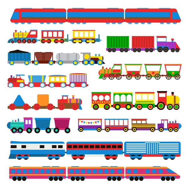 Ilustração do vetor do trem do brinquedo . — Vetor de Stock