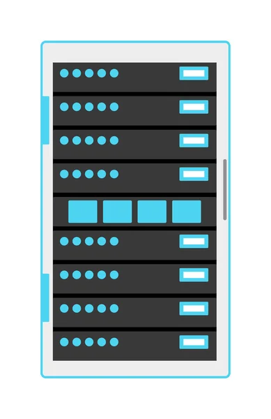 Komputer serwer ikona wektor ilustracja — Wektor stockowy
