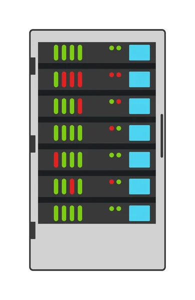 Computer-Server-Symbol-Vektor-Illustration — Stockvektor