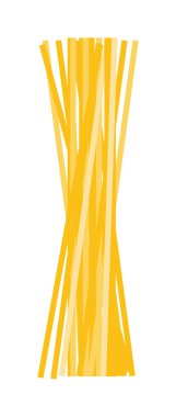 Spagetti vektör çizim.