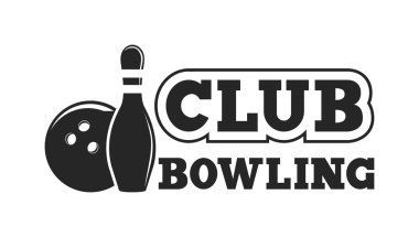 Bowling amblemlerinin vektör seti.