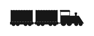 Trenlerin vektör siyah siluetleri.