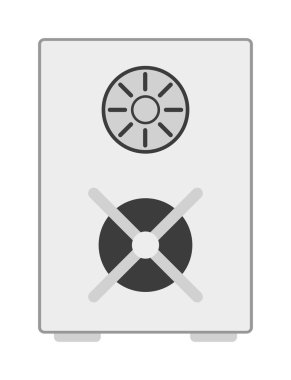 Bilgisayar Sunucusu Simge Vektör Çizimi