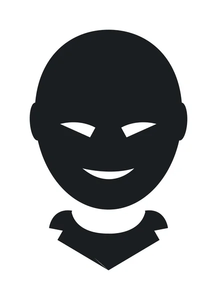 Анонімне обличчя Векторні значки — стоковий вектор