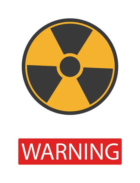 Danger radiation sign vector collection. — Stock Vector