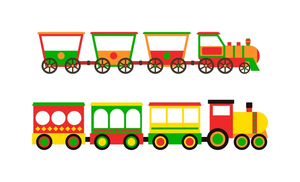 Ilustração do vetor do trem do brinquedo . — Vetor de Stock