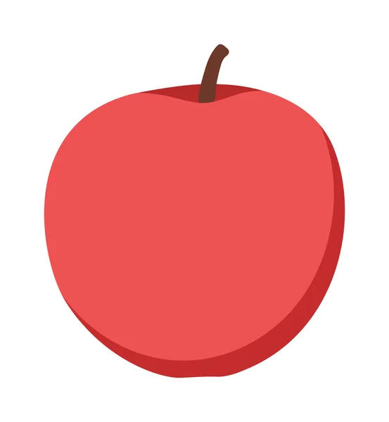 Ilustracja wektora czerwonego jabłka. — Wektor stockowy
