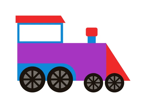 Toy train vektoros illusztráció. — Stock Vector