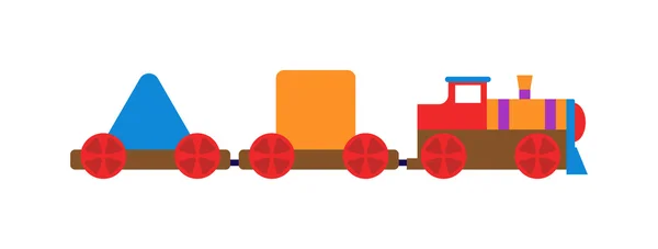 Illustration vectorielle de train de jouets . — Image vectorielle