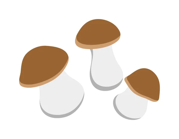 Mushrooms Illustration on white background — Stock vektor