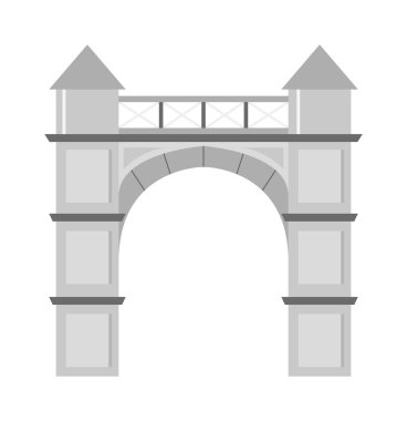 İzole kemer vektör simgesi