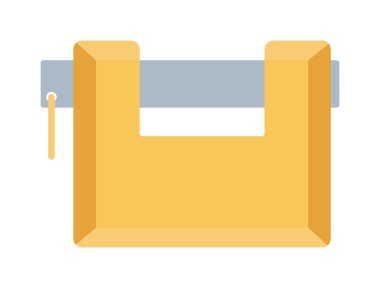 beyaz izole kilit simgesi