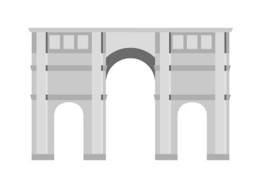 İzole kemer vektör simgesi