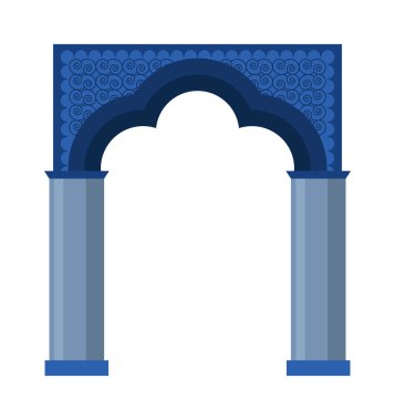İzole kemer vektör simgesi