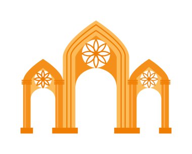 Kemer vektörü beyaz izole