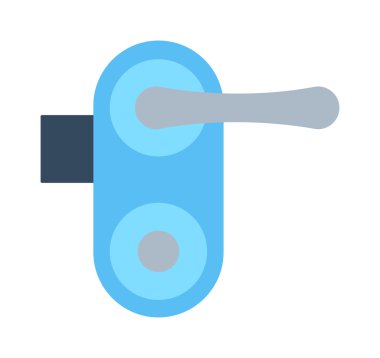 Kapı kilidi vektör çizimi.