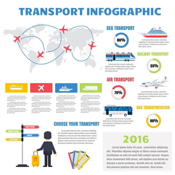 Инфографический векторный набор
.