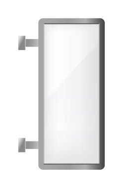 Sütun reklam vektör üblü çizimi.