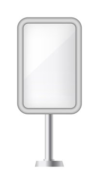 Sütun reklam vektör üblü çizimi.