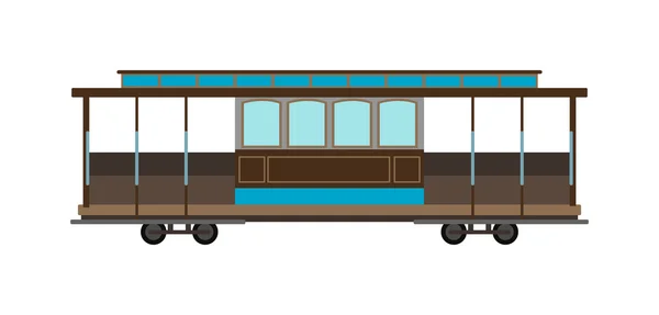 Illustration vectorielle de tramway — Image vectorielle