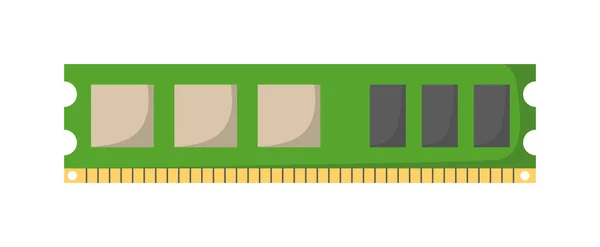 内存插槽矢量插图. — 图库矢量图片