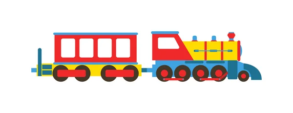 Speelgoed trein vectorillustratie. — Stockvector