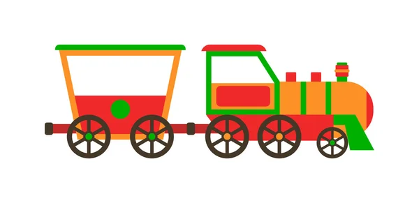 Illustration vectorielle de train de jouets . — Image vectorielle