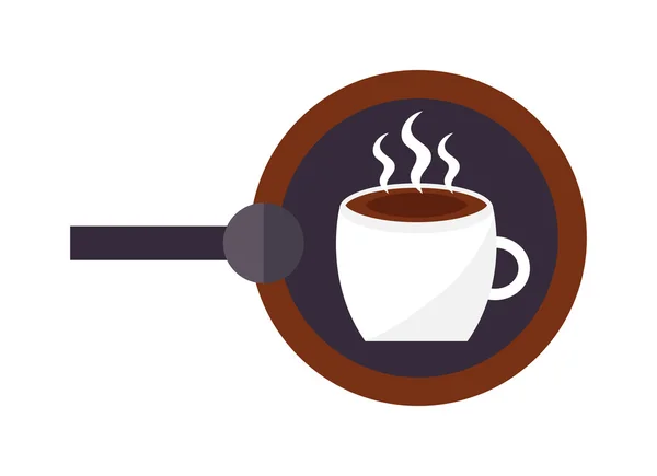 Kaffe skylt vektor illustration. — Stock vektor