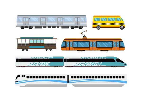 Векторная иллюстрация городского транспорта . — стоковый вектор