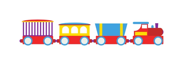 Speelgoed trein vectorillustratie. — Stockvector