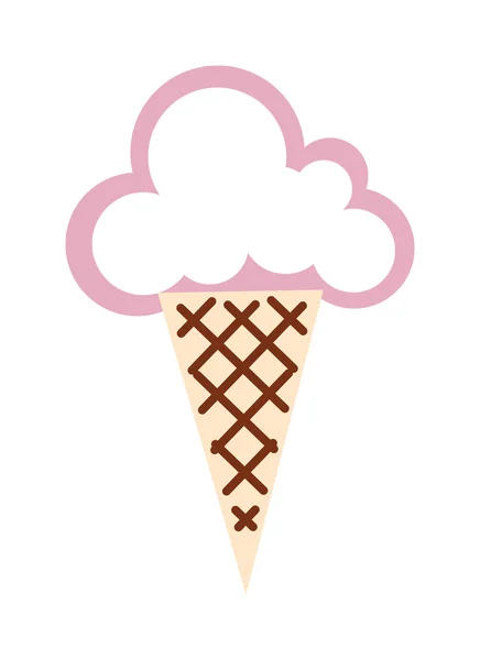 Icecream ícone vetor ilustração. — Vetor de Stock