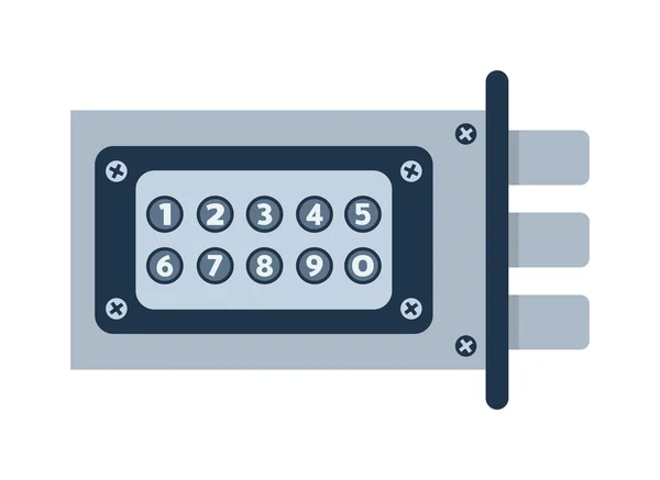 Illustration vectorielle serrure porte . — Image vectorielle