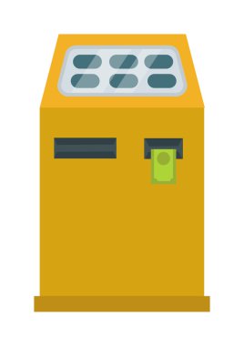Ödeme terminali vektör illüstrasyonu.