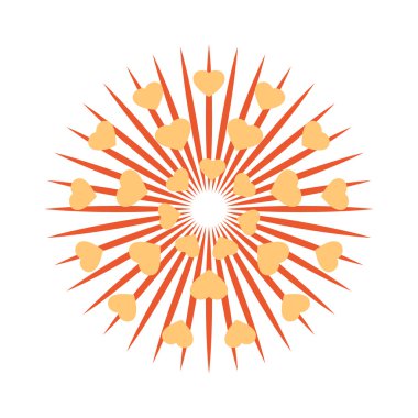 Fireworks vektör simge izole